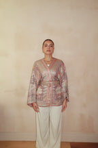 Orange Blue Purple Kimono