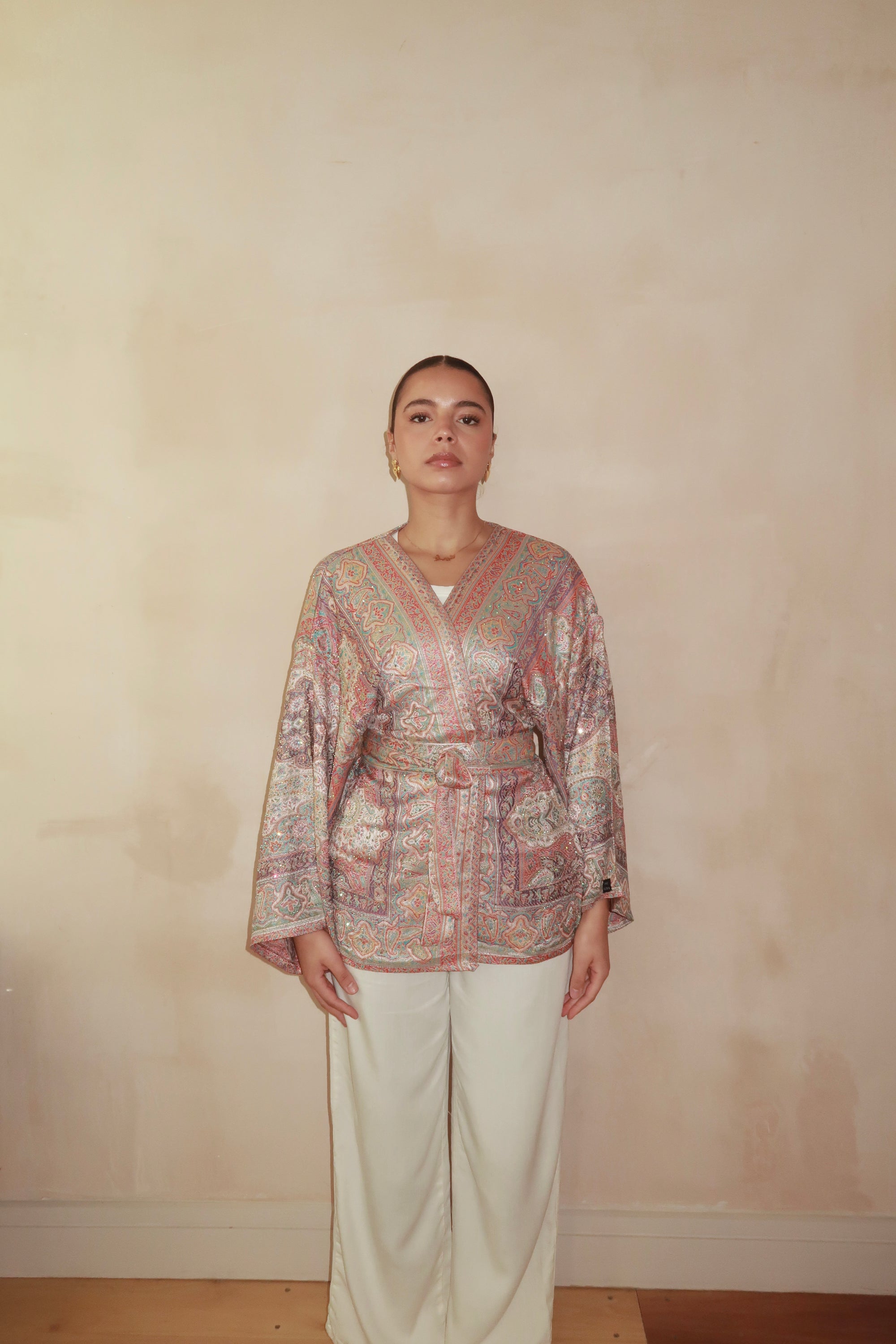 Orange Blue Purple Kimono