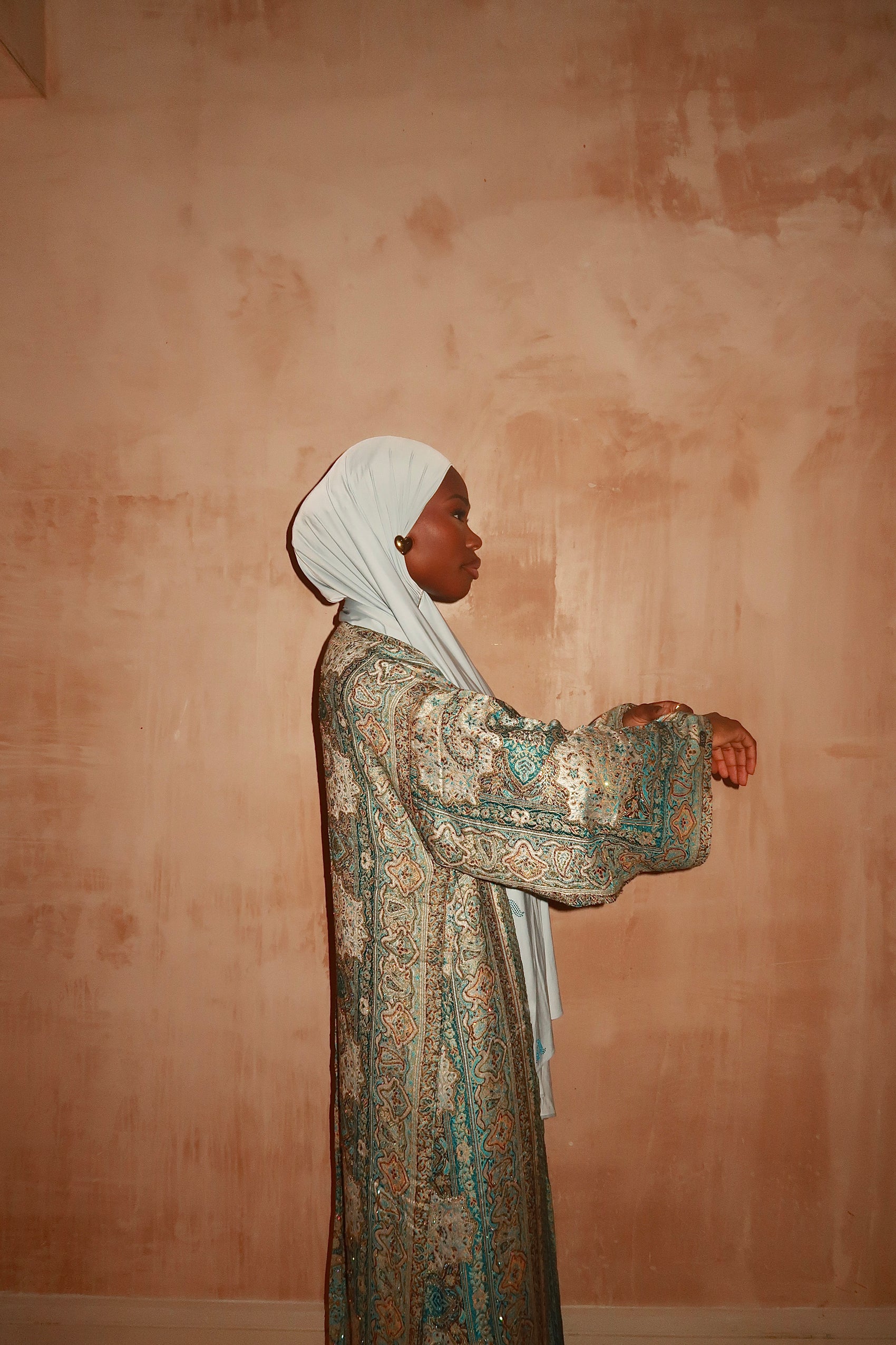 Sea Blue Abaya
