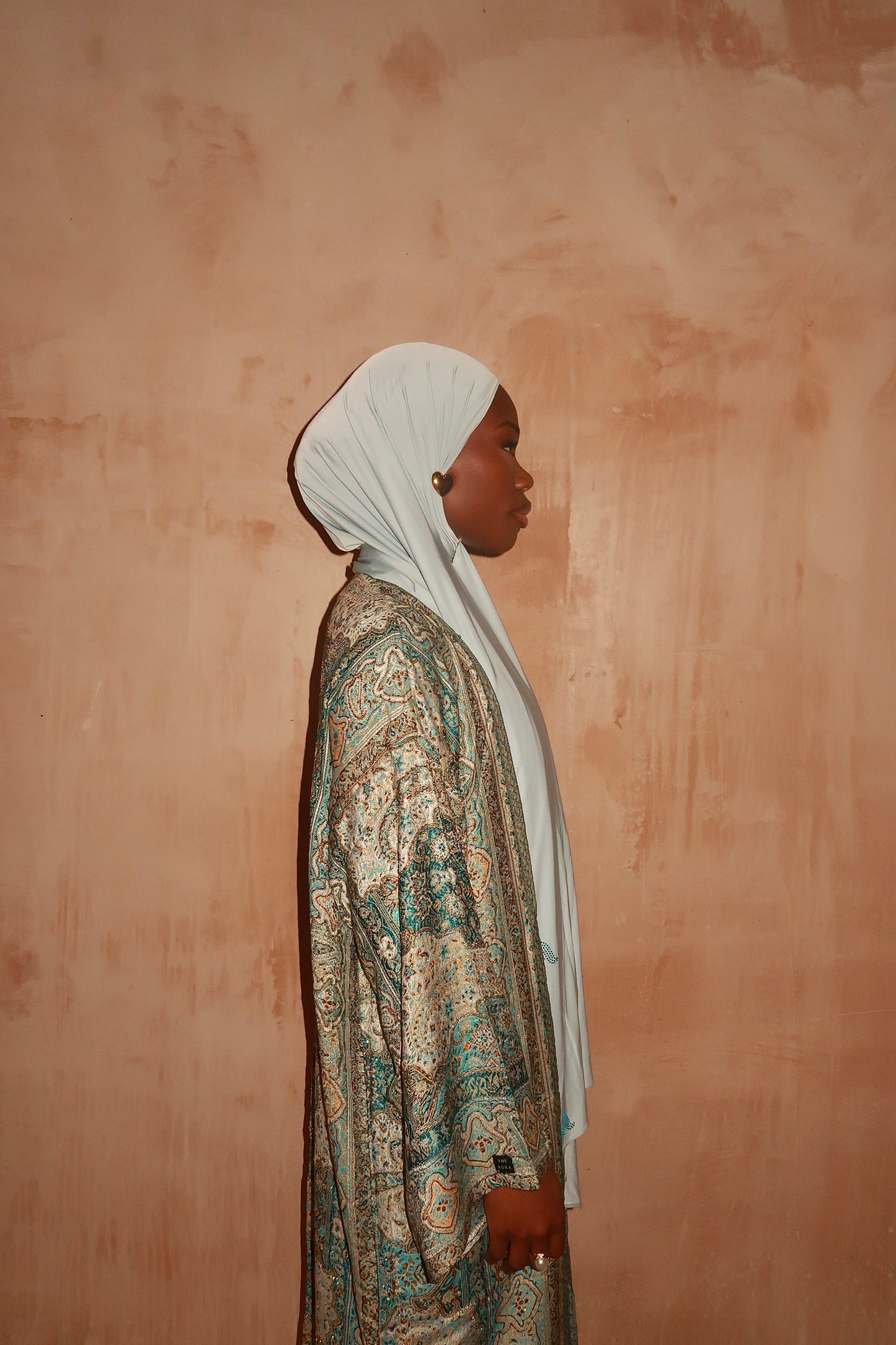 Sea Blue Abaya - Tall