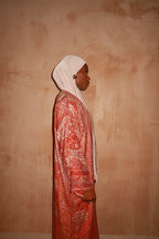 Pink Red Abaya