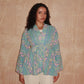 Dark Blue Paisley Kimono