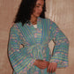Dark Blue Paisley Kimono