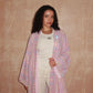 Pink Paisley Abaya