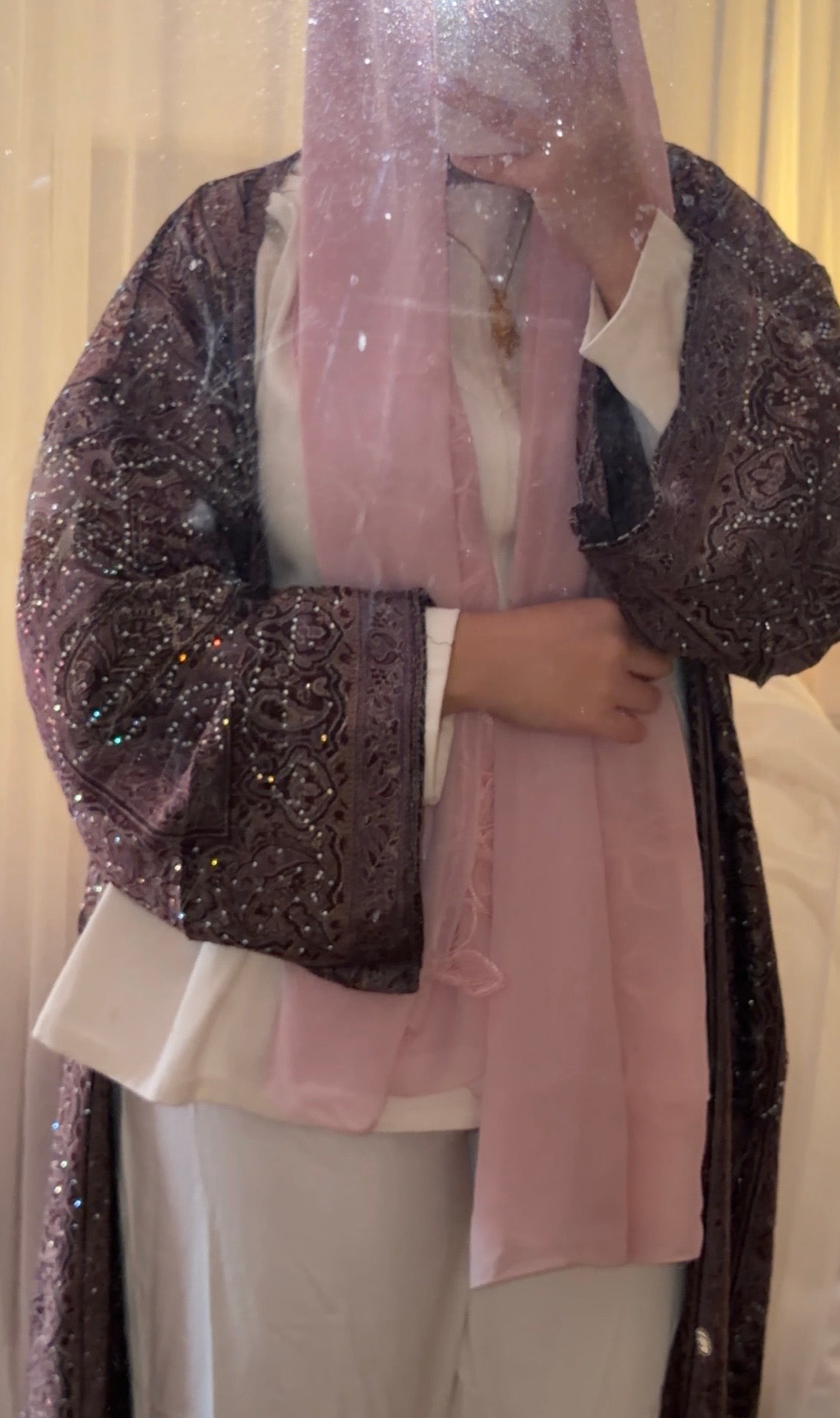 Deep Plum Abaya