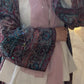 Black Blue Abaya