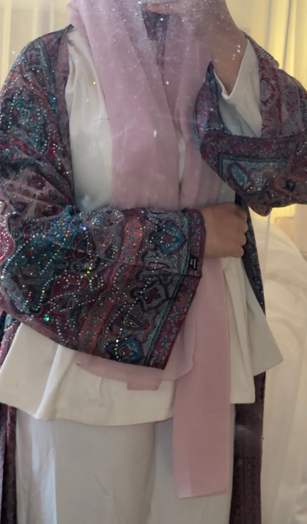 Black Blue Abaya