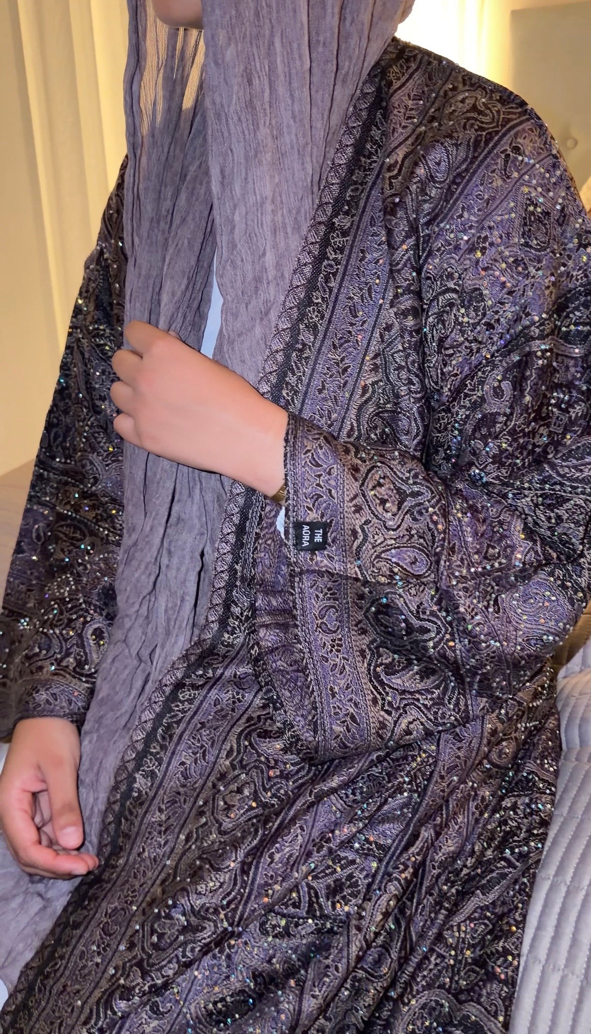 Deep Plum Abaya