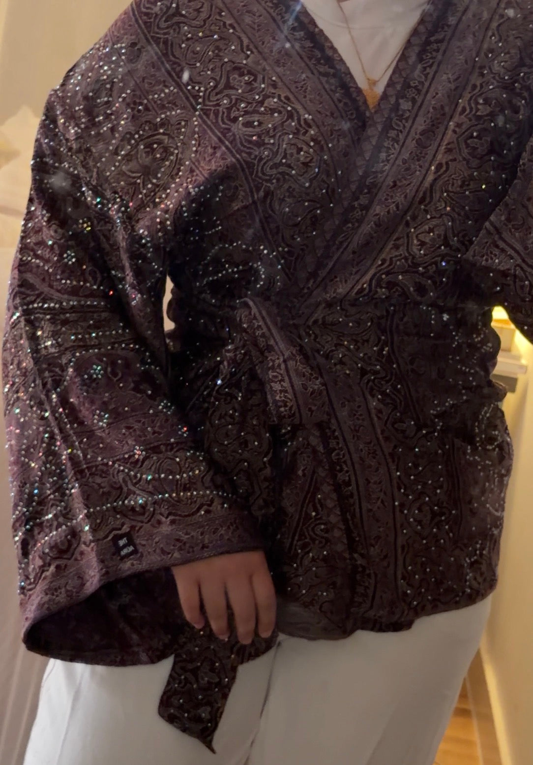 Dark Plum Wrap top