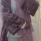 Red White Abaya